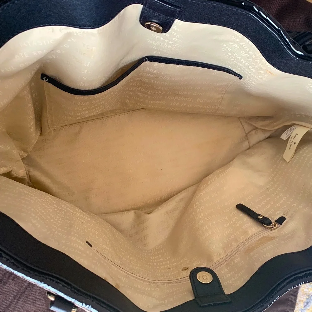 kate spade Black Patent Leather Tote